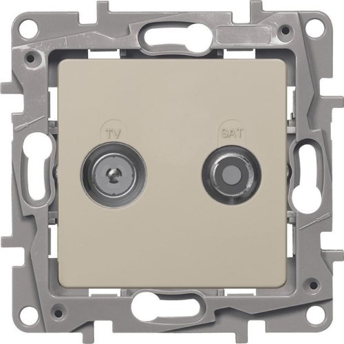 Розетка TV+SAT Оконечная без рамки Legrand Etika 1-м. слоновая кость фото Розетка TV+SAT Оконечная без рамки Legrand Etika 1-м. слоновая кость картинка
